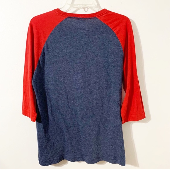 Genuine Merchandise Cleveland Indians Baseball Graphic Tee Dolman Sleeve Crewnec - Picture 3 of 8